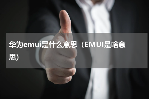 华为emui是什么意思（EMUI是啥意思）