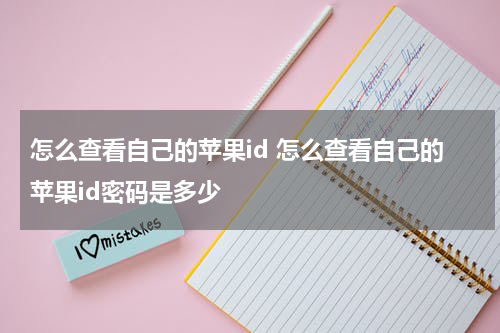怎么查看自己的苹果id 怎么查看自己的苹果id密码是多少