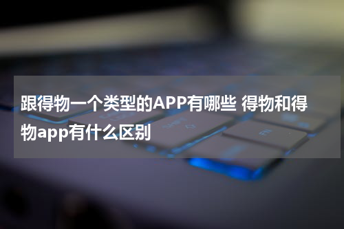 跟得物一个类型的APP有哪些 得物和得物app有什么区别