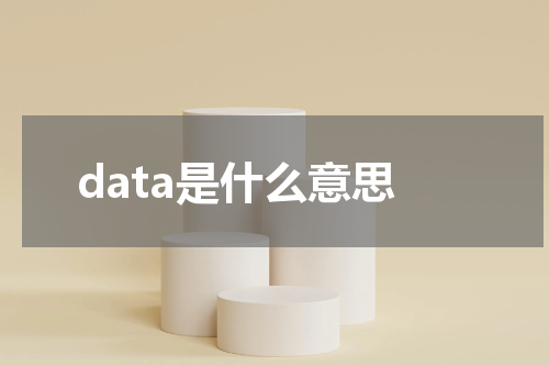 data是什么意思