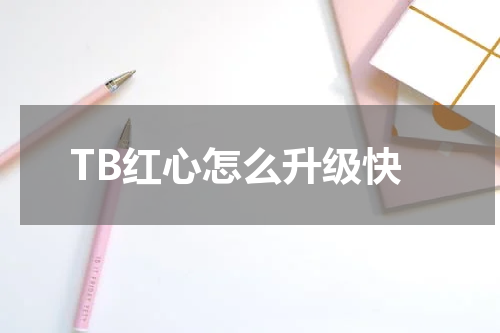 TB红心怎么升级快