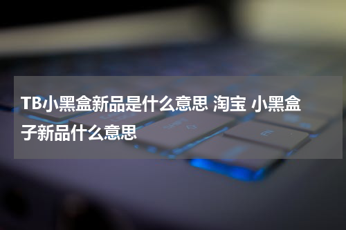 TB小黑盒新品是什么意思 淘宝 小黑盒子新品什么意思
