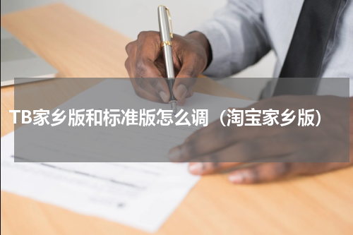 TB家乡版和标准版怎么调（淘宝家乡版）
