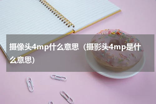 摄像头4mp什么意思（摄影头4mp是什么意思）