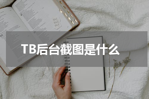 TB后台截图是什么
