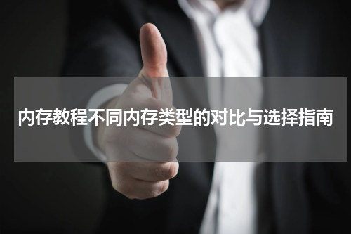 内存教程不同内存类型的对比与选择指南
