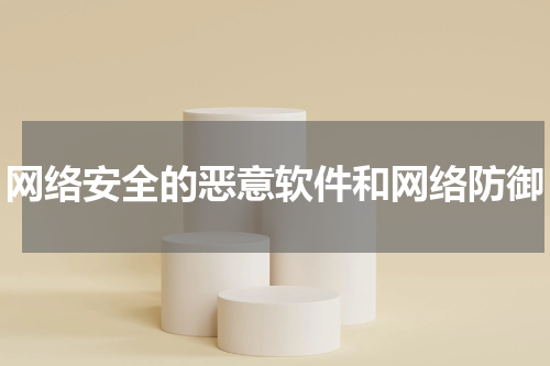 网络安全的恶意软件和网络防御