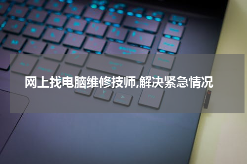 网上找电脑维修技师,解决紧急情况