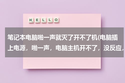 笔记本电脑啪一声就灭了开不了机(电脑插上电源，啪一声，电脑主机开不了，没反应，像没接电源那样，是什么原因？如果是烧了，会烧哪里？)