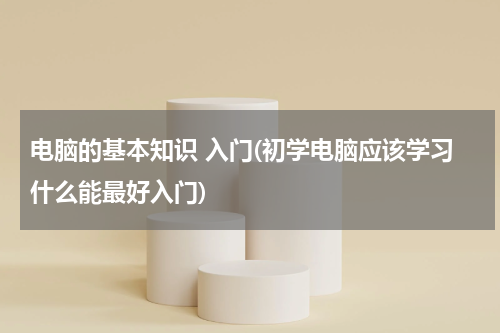 电脑的基本知识 入门(初学电脑应该学习什么能最好入门)