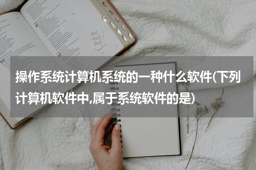 操作系统计算机系统的一种什么软件(下列计算机软件中,属于系统软件的是)