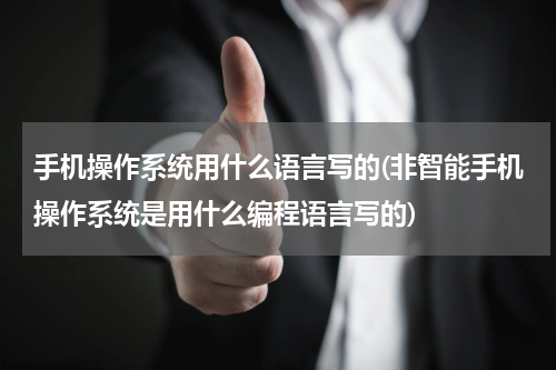 手机操作系统用什么语言写的(非智能手机操作系统是用什么编程语言写的)