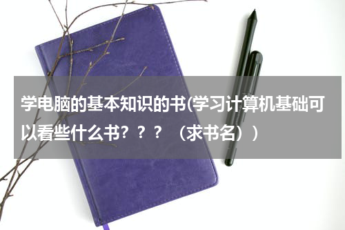 学电脑的基本知识的书(学习计算机基础可以看些什么书？？？（求书名）)