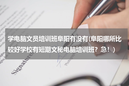 学电脑文员培训班阜阳有没有(阜阳哪所比较好学校有短期文秘电脑培训班？急！)