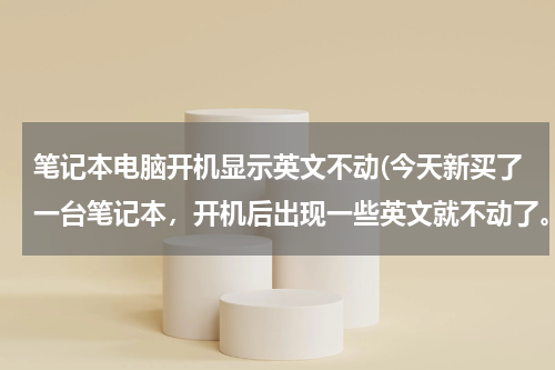 笔记本电脑开机显示英文不动(今天新买了一台笔记本，开机后出现一些英文就不动了。是怎么回事？)